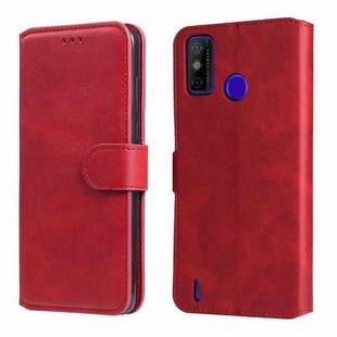 For Tecno Spark 6 Go Classic Calf Texture PU + TPU Horizontal Flip Leather Case with Holder & Card Slots & Wallet(Red)