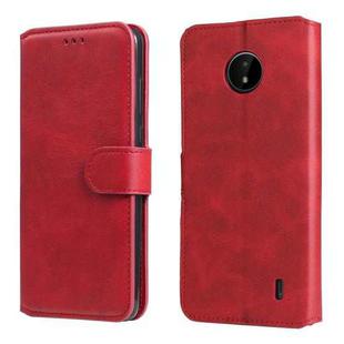 For Nokia C10 / C20 Classic Calf Texture PU + TPU Horizontal Flip Leather Case with Holder & Card Slots & Wallet(Red)