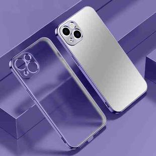 For iPhone 13 mini Electroplated Edge Frosted TPU Shockproof Case (Purple)