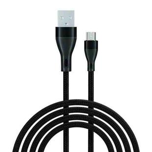 ADC-001 3A USB to Micro USB Weave Fast Charging Data Cable, Length:1m(Black)