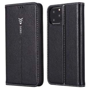 For iPhone 11 Pro GEBEI PU+TPU Horizontal Flip Protective Case with Holder & Card Slots(Black)