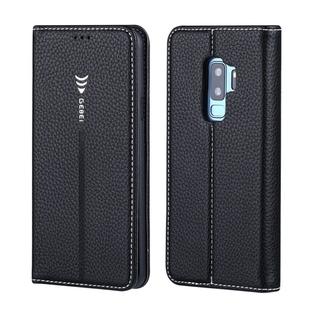For Galaxy S9 GEBEI PU+TPU Horizontal Flip Protective Case with Holder & Card Slots(Black)