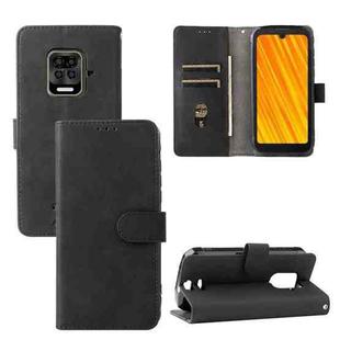 For Doogee S59 / S59 Pro Solid Color Skin Feel Magnetic Buckle Horizontal Flip Calf Texture PU Leather Case with Holder & Card Slots & Wallet(Black)
