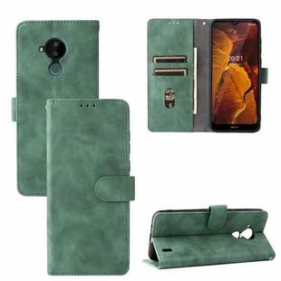For Nokia C30 Solid Color Skin Feel Magnetic Buckle Horizontal Flip Calf Texture PU Leather Case with Holder & Card Slots & Wallet(Green)