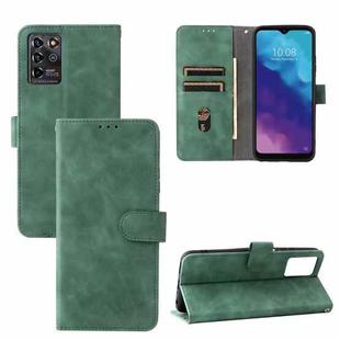 For ZTE Blade V30 Vita Solid Color Skin Feel Magnetic Buckle Horizontal Flip Calf Texture PU Leather Case with Holder & Card Slots & Wallet(Green)