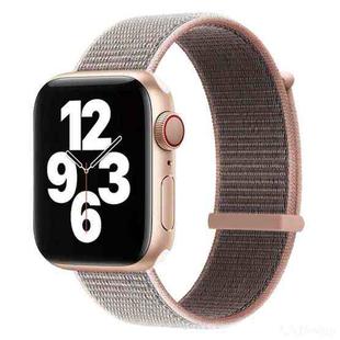 Hook and Loop Fastener Dual Section Watch Band For Apple Watch Series 8&7 41mm / SE 2&6&SE&5&4 40mm / 3&2&1 38mm(Pink Sand)