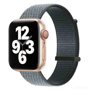 Hook and Loop Fastener Dual Section Watch Band For Apple Watch Series 8&7 41mm / SE 2&6&SE&5&4 40mm / 3&2&1 38mm(Storm Grey)