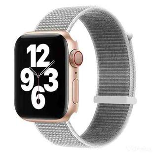 Hook and Loop Fastener Dual Section Watch Band For Apple Watch Series 8&7 41mm / SE 2&6&SE&5&4 40mm / 3&2&1 38mm(Seashell)