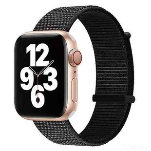 Hook and Loop Fastener Dual Section Watch Band For Apple Watch Series 8&7 41mm / SE 2&6&SE&5&4 40mm / 3&2&1 38mm(Black)
