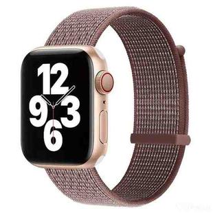 Hook and Loop Fastener Dual Section Watch Band For Apple Watch Series 8&7 41mm / SE 2&6&SE&5&4 40mm / 3&2&1 38mm(Smoky Purple)