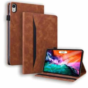 For iPad mini 6 Business Shockproof Horizontal Flip Leather Tablet Case with Holder & Card Slots & Photo Frame & Pen Slot(Brown)