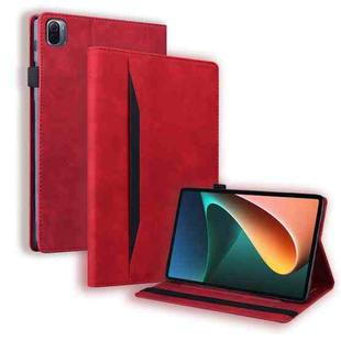 Business Shockproof Horizontal Flip Leather Case with Holder & Card Slots & Photo Frame & Pen Slot For Xiaomi Mi Pad 5 / 5 Pro(Red)