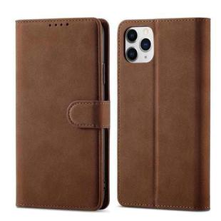 Frosted Anti-theft Brush Horizontal Flip Leather Case with Holder & Card Slots & Wallet For iPhone 11 Pro Max(Coffee)