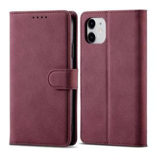 Frosted Anti-theft Brush Horizontal Flip Leather Case with Holder & Card Slots & Wallet For iPhone 11(Wine Red)