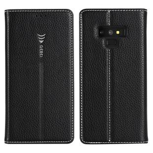 For Galaxy Note 9 GEBEI PU+TPU Horizontal Flip Protective Case with Holder & Card Slots(Black)