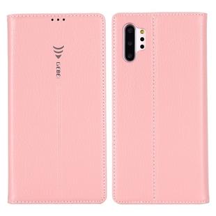 For Galaxy Note 10+ GEBEI PU+TPU Horizontal Flip Protective Case with Holder & Card Slots(Rose Gold)
