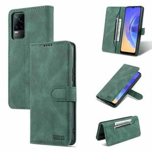 For vivo V21e 4G / Y73 2021 AZNS Dream II Skin Feel PU+TPU Horizontal Flip Leather Case with Holder & Card Slots & Wallet(Green)