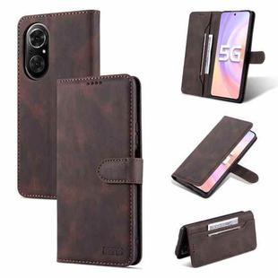 For Honor 50 SE AZNS Dream II Skin Feel PU+TPU Horizontal Flip Leather Case with Holder & Card Slots & Wallet(Coffee)