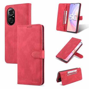 For Honor 50 SE AZNS Dream II Skin Feel PU+TPU Horizontal Flip Leather Case with Holder & Card Slots & Wallet(Red)