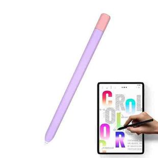 For Xiaomi Inspired Stylus Pen Contrast Color Protective Case(Purple Pink)