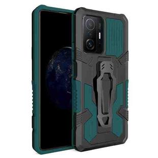 For Xiaomi Mi 11T / 11T Pro Armor Warrior Shockproof PC + TPU Protective Case(Green)