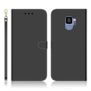 For Galaxy S9 Imitated Mirror Surface Horizontal Flip Leather Case with Holder & Card Slots & Wallet & Lanyard(Black)