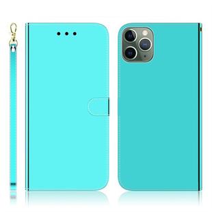 For iPhone 11 Pro Imitated Mirror Surface Horizontal Flip Leather Case with Holder & Card Slots & Wallet & Lanyard(Mint Green)