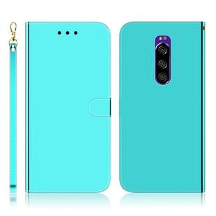 For Sony Xperia 1 Imitated Mirror Surface Horizontal Flip Leather Case with Holder & Card Slots & Wallet & Lanyard(Mint Green)
