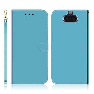 For Sony Xperia 20 Imitated Mirror Surface Horizontal Flip Leather Case with Holder & Card Slots & Wallet & Lanyard(Blue)