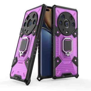 For Honor Magic3 Pro Space PC + TPU Ring Holder Protective Case(Purple)