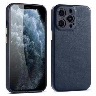 Light Luxury Lamb Texture All-inclusive Shockproof Protective Case For iPhone 13 Pro Max(Blue)