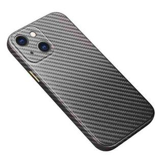 Carbon Fiber Texture Kevlar All-inclusive Shockproof Phone Protective Case For iPhone 13(Deep Space Grey)