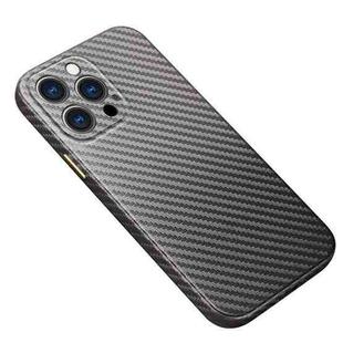 Carbon Fiber Texture Kevlar All-inclusive Shockproof Phone Protective Case For iPhone 13 Pro(Deep Space Grey)