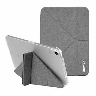For iPad mini 6 MOMAX PC + PU Horizontal Flip Leather Tablet Case with Holder & Sleep / Wake-up Function(Dark Grey)