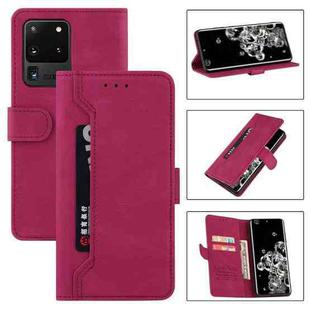 For Samsung Galaxy A72 5G / 4G Reverse Buckle Horizontal Flip PU Leather Case with Holder & Card Slot & Wallet(Wine Red)