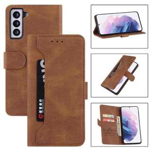 For Samsung Galaxy Note10 Reverse Buckle Horizontal Flip PU Leather Case with Holder & Card Slot & Wallet(Brown)