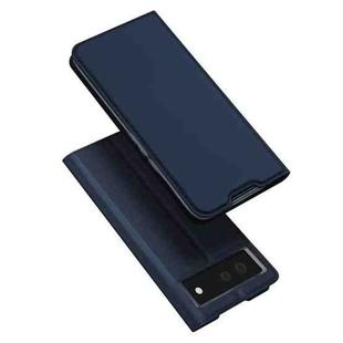 For Google Pixel 6 DUX DUCIS Skin Pro Series Shockproof Horizontal Flip Leather Case with Holder & Card Slots(Dark Blue)