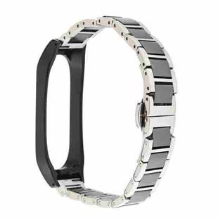 For Xiaomi Mi Band 6 / 5 Ceramics Watch Band(Three Beads Black)