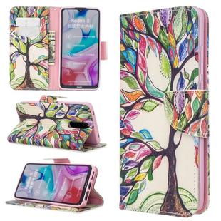 For Xiaomi Redmi 8 Colored Drawing Pattern Horizontal Flip PU Leather Case with Holder & Card Slots & Wallet(Tree Of Life)