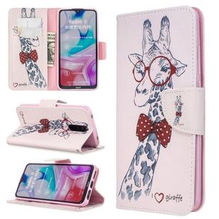 For Xiaomi Redmi 8 Colored Drawing Pattern Horizontal Flip PU Leather Case with Holder & Card Slots & Wallet(Deer)