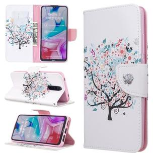 For Xiaomi Redmi 8 Colored Drawing Pattern Horizontal Flip PU Leather Case with Holder & Card Slots & Wallet(Tree)