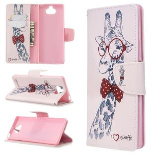 For Sony Xperia 20 Colored Drawing Pattern Horizontal Flip PU Leather Case with Holder & Card Slots & Wallet(Deer)