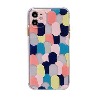 Shockproof TPU Pattern Protective Case For iPhone 13(Spot Graffiti Blue)