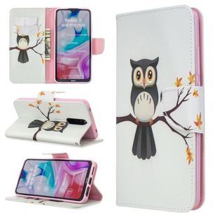 For Xiaomi Redmi 8 Colored Drawing Pattern Horizontal Flip Leather Case with Holder & Card Slots & Wallet(Tree Owl)