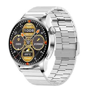 M103 1.35 inch IPS Color Screen IP67 Waterproof Smart Watch, Support Sleep Monitoring / Heart Rate Monitoring / Bluetooth Call / Music Playback, Style: Steel Strap(Silver)