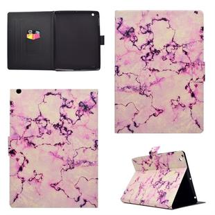 For iPad 4 Horizontal Flip Leather Case with Holder & Card Slot & Sleep / Wake-up Function(Pink Marble)