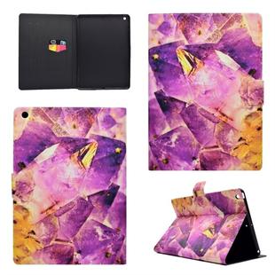 For iPad 9.7 (2017) TPU Horizontal Flip Leather Case with Holder & Card Slot & Sleep / Wake-up Function(Amethyst)