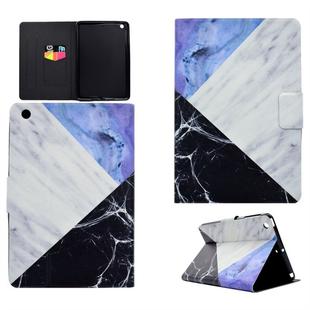 For iPad Mini 1 / 2 / 3 / 4 / 5 TPU Horizontal Flip Leather Case with Holder & Card Slot & Sleep / Wake-up Function(Blue White Stitching)