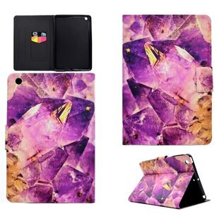 For iPad Mini 1 / 2 / 3 / 4 / 5 TPU Horizontal Flip Leather Case with Holder & Card Slot & Sleep / Wake-up Function(Amethyst)