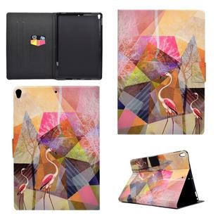 For iPad Pro 10.5 inch TPU Horizontal Flip Leather Case with Holder & Card Slot & Sleep / Wake-up Function(Flamingo)